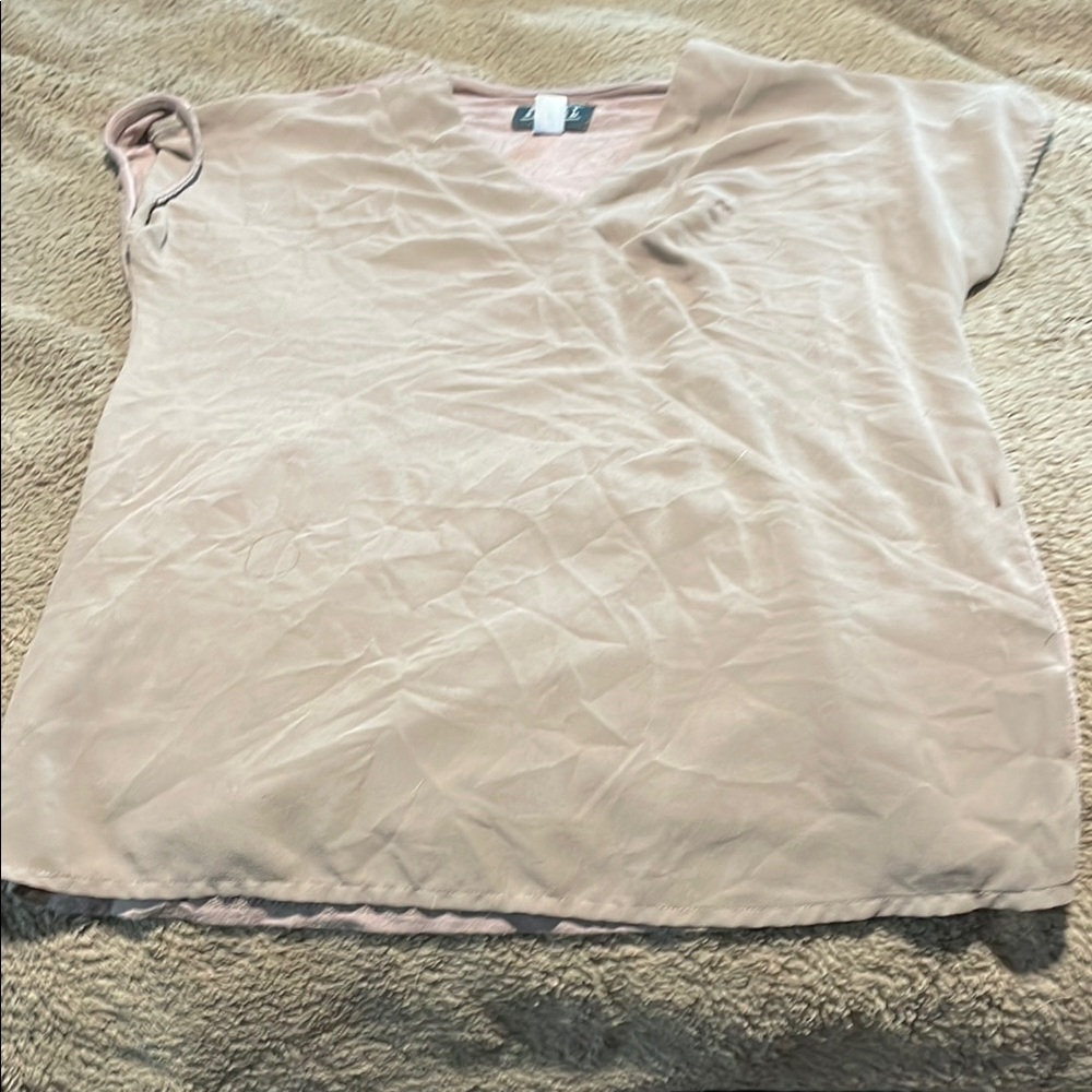Simply Styled Tan Cap Sleeve Boxy T-Shirt